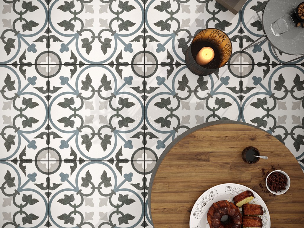 Jardin Adele Bleu 60x60x2cm - Afbeelding 4