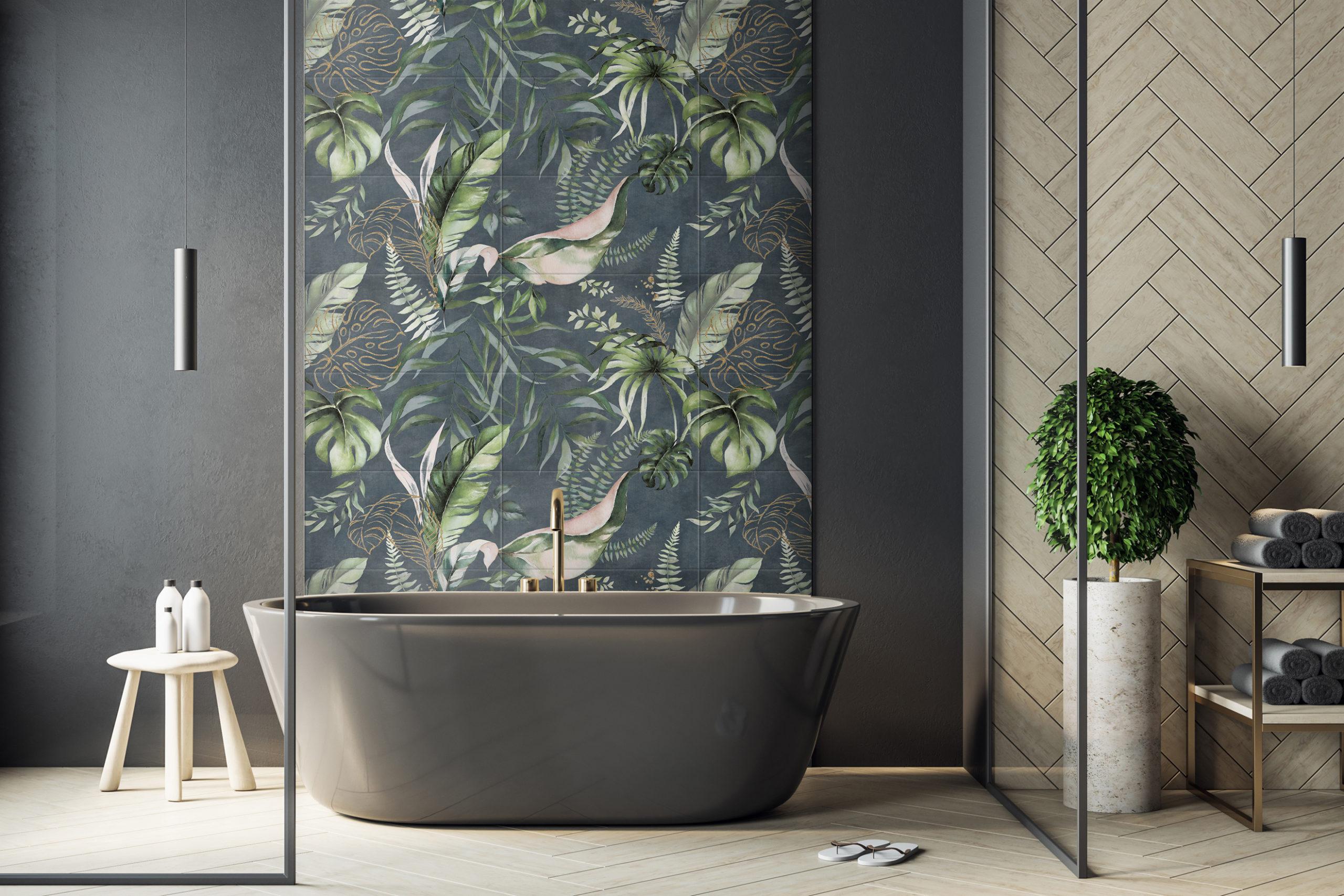 Jungle Dark (set 6st) 30x60