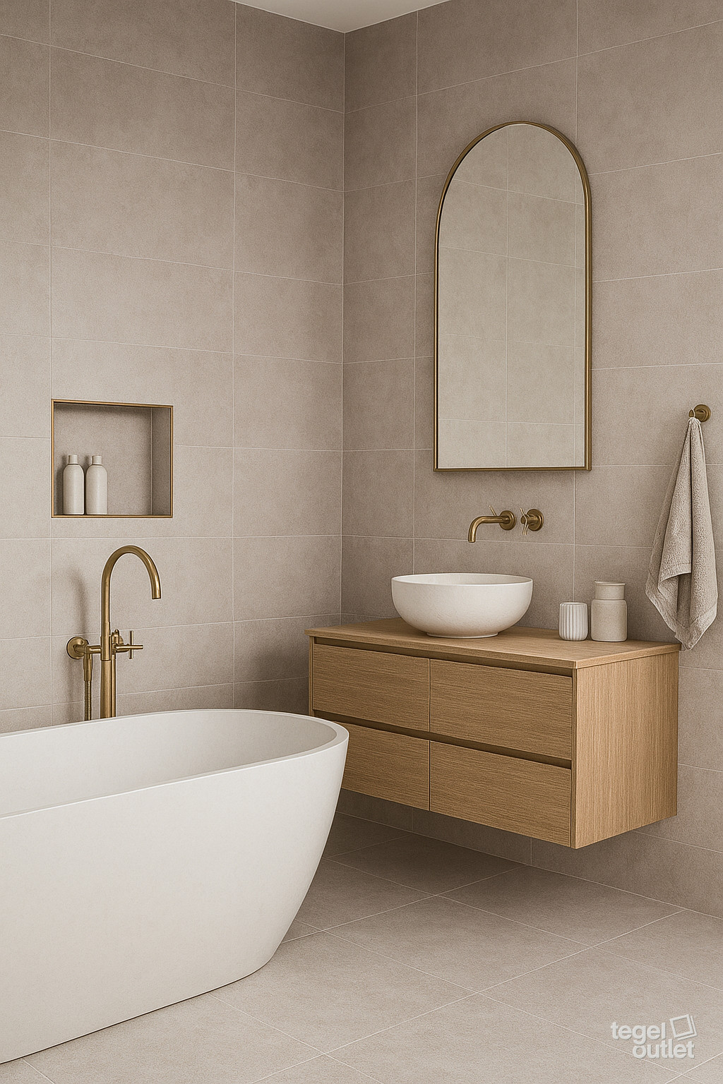 Beton taupe 30x60