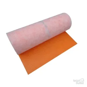 Rouleau de natte de désolidarisation orange avec non-tissé
