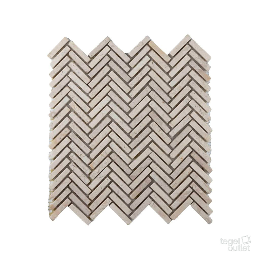 Fishbone Cream 1x4.8 (30x30) – Image 2