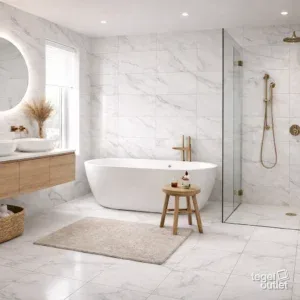 Athina White Grey 45x45