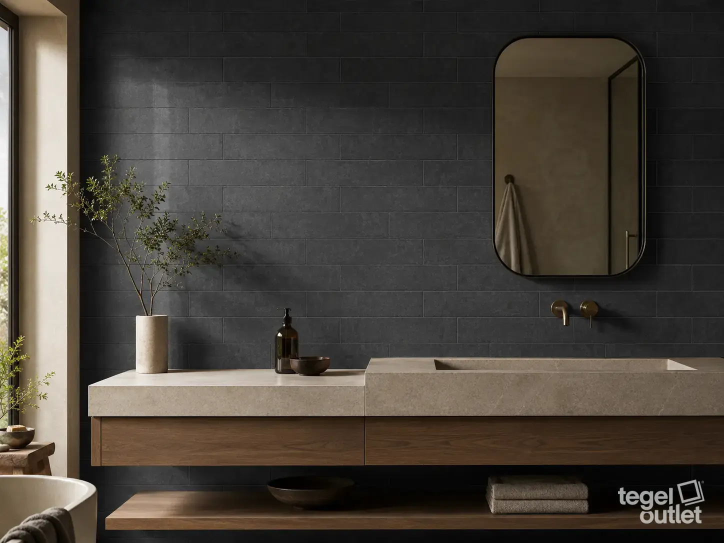 Concrete Nero 10x30