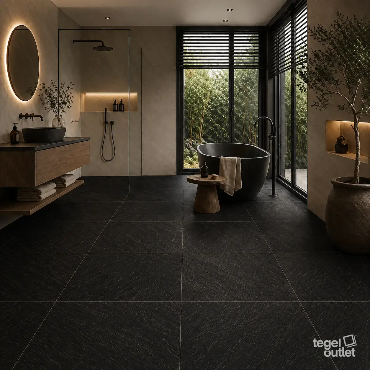 Geo Black 45x45