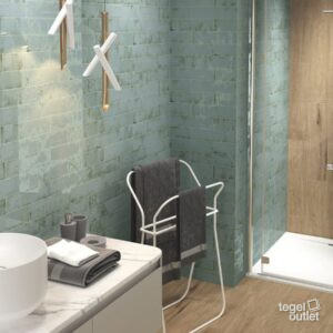 Grunge Aqua 7.5x30