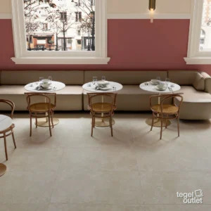Saime Avalon Blanc 60×120 vloertegels in een restaurant