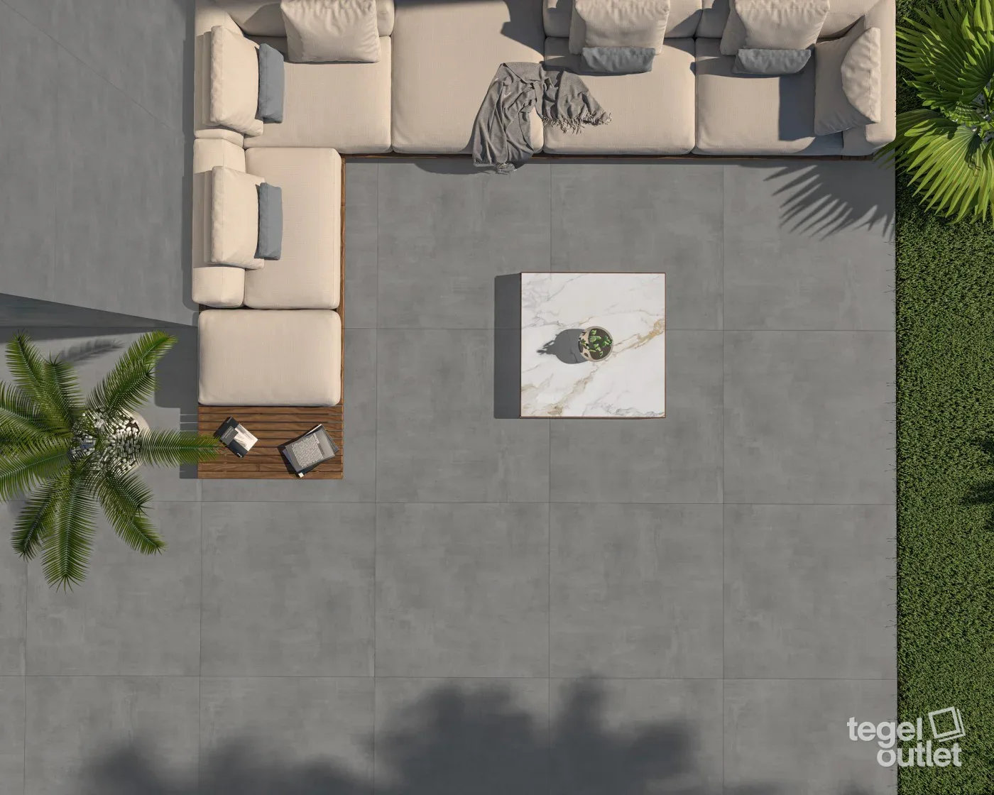 Baltimore Gris 60x60 in een interieur