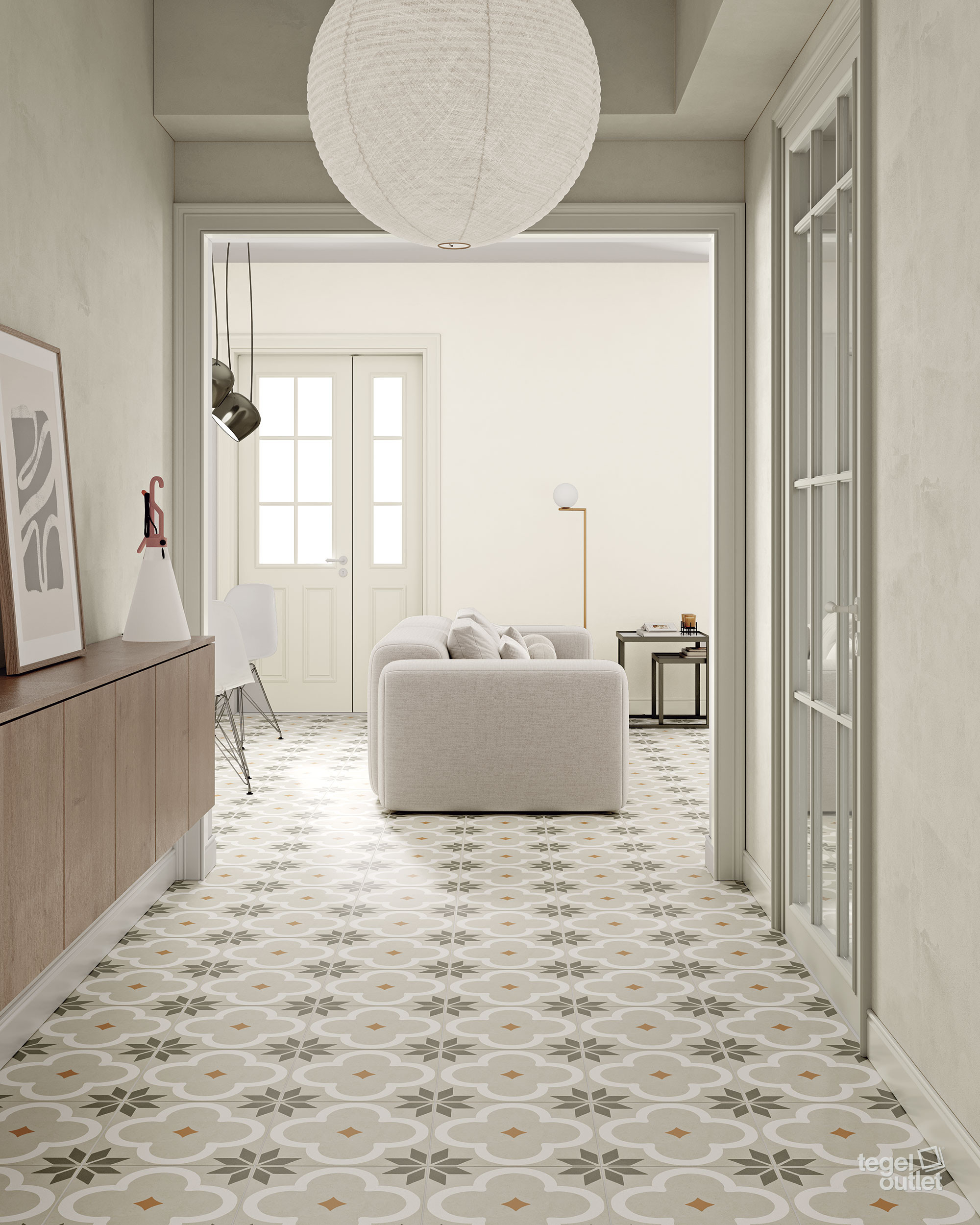 Carreaux Belle Époque Strauss dans un intérieur