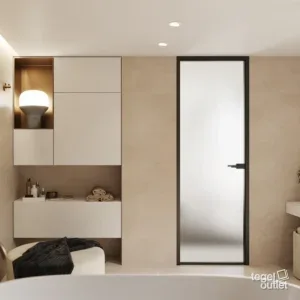 Betonico Light Beige 60x60 in een interieur