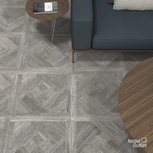 Bois Grey 60x60 in een interieur