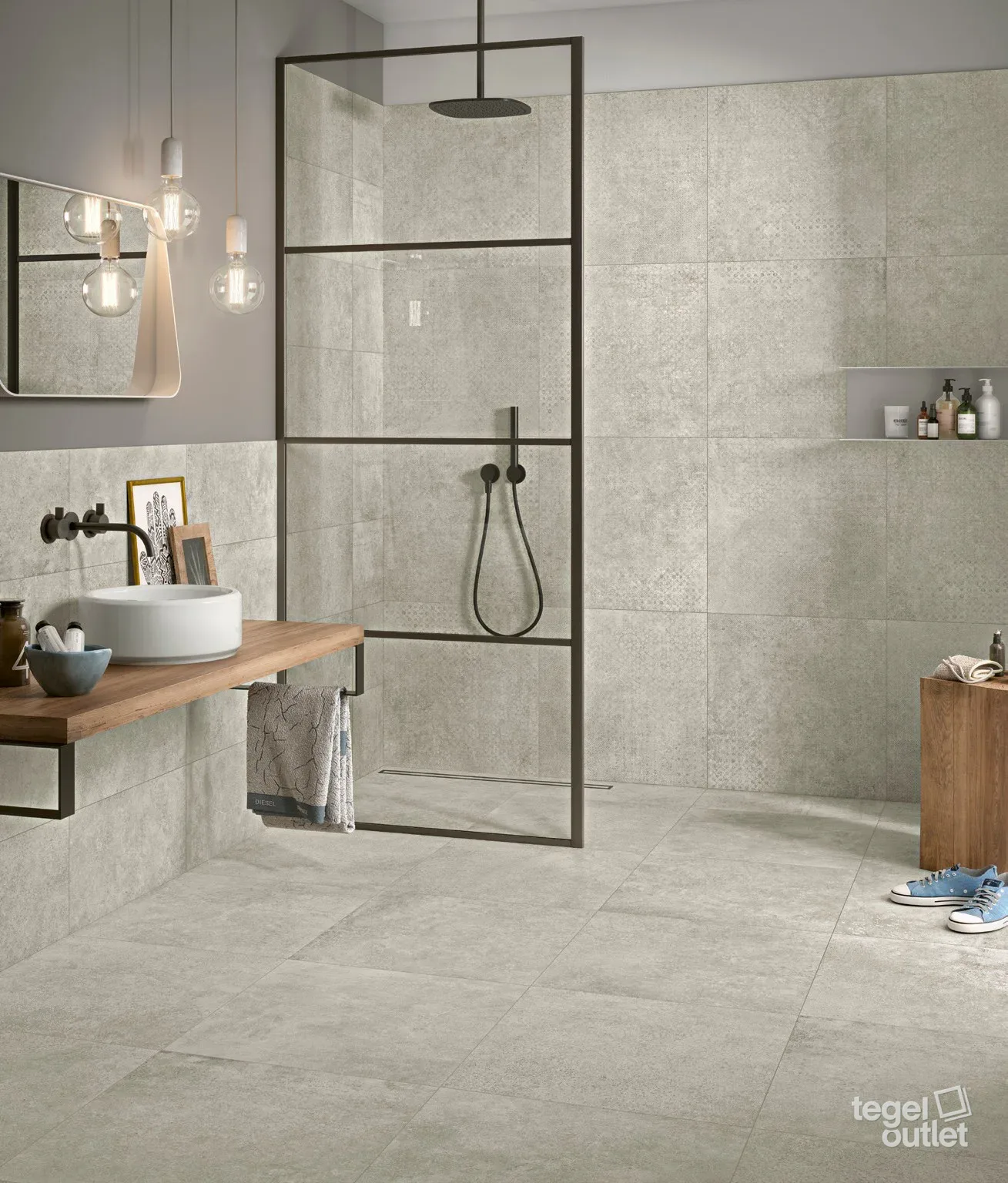 Concept Stone Silver 30x60 in een interieur