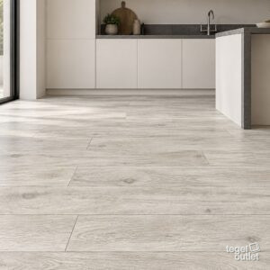 Sfeerimpressie met Deck Gris 20×120 · keuken