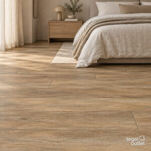 Sfeerimpressie met Deck Nogal 20×120 · slaapkamer