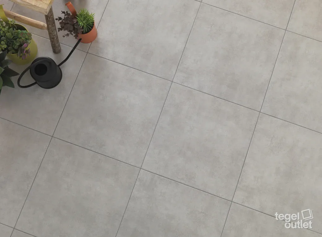 Dordogne Grigio 60x60 in een interieur