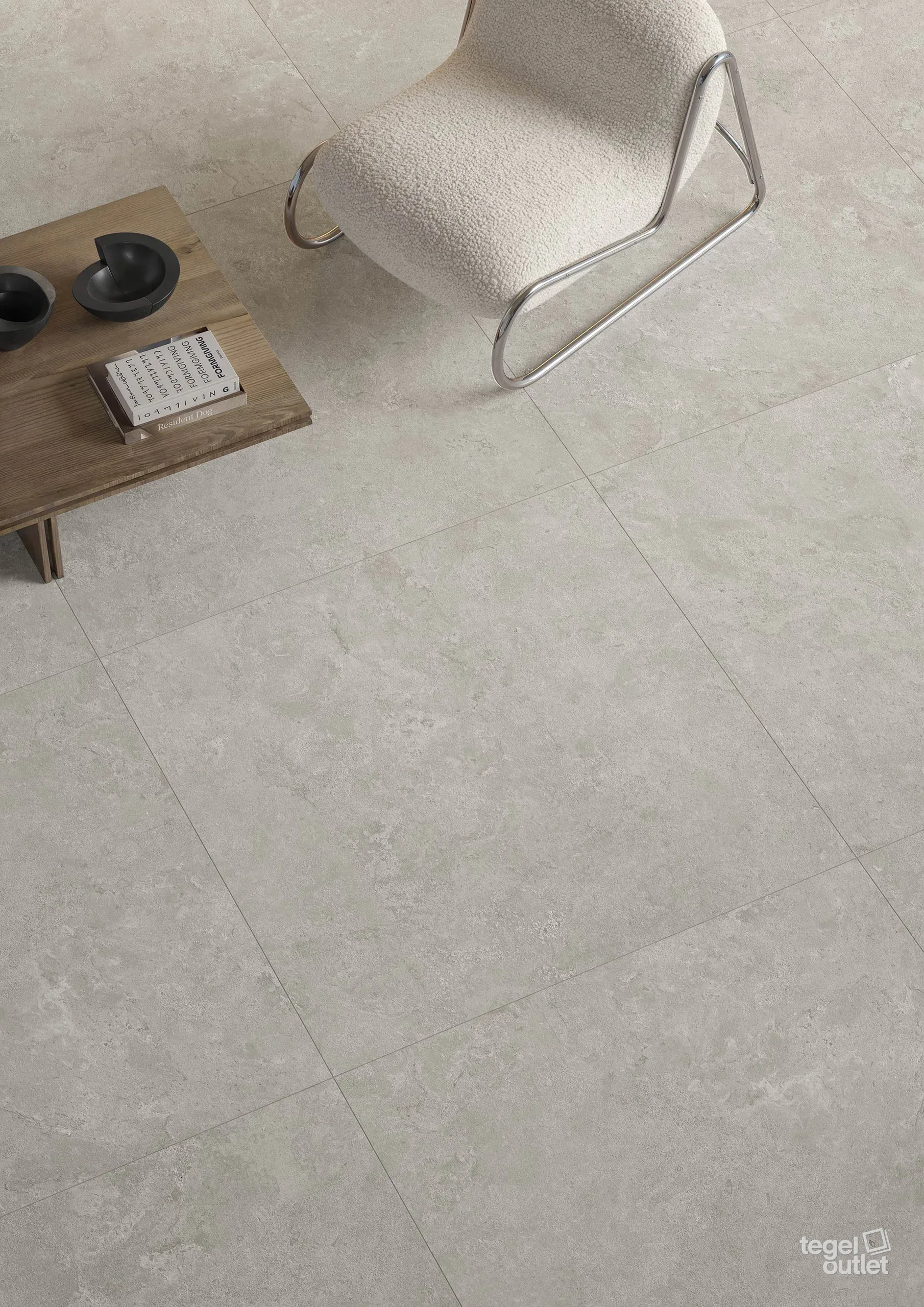 Dorset Grigio 60x60 in een interieur