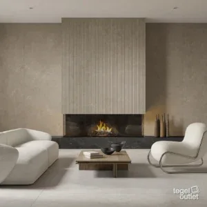 Dorset Tortora 60x60 in een interieur