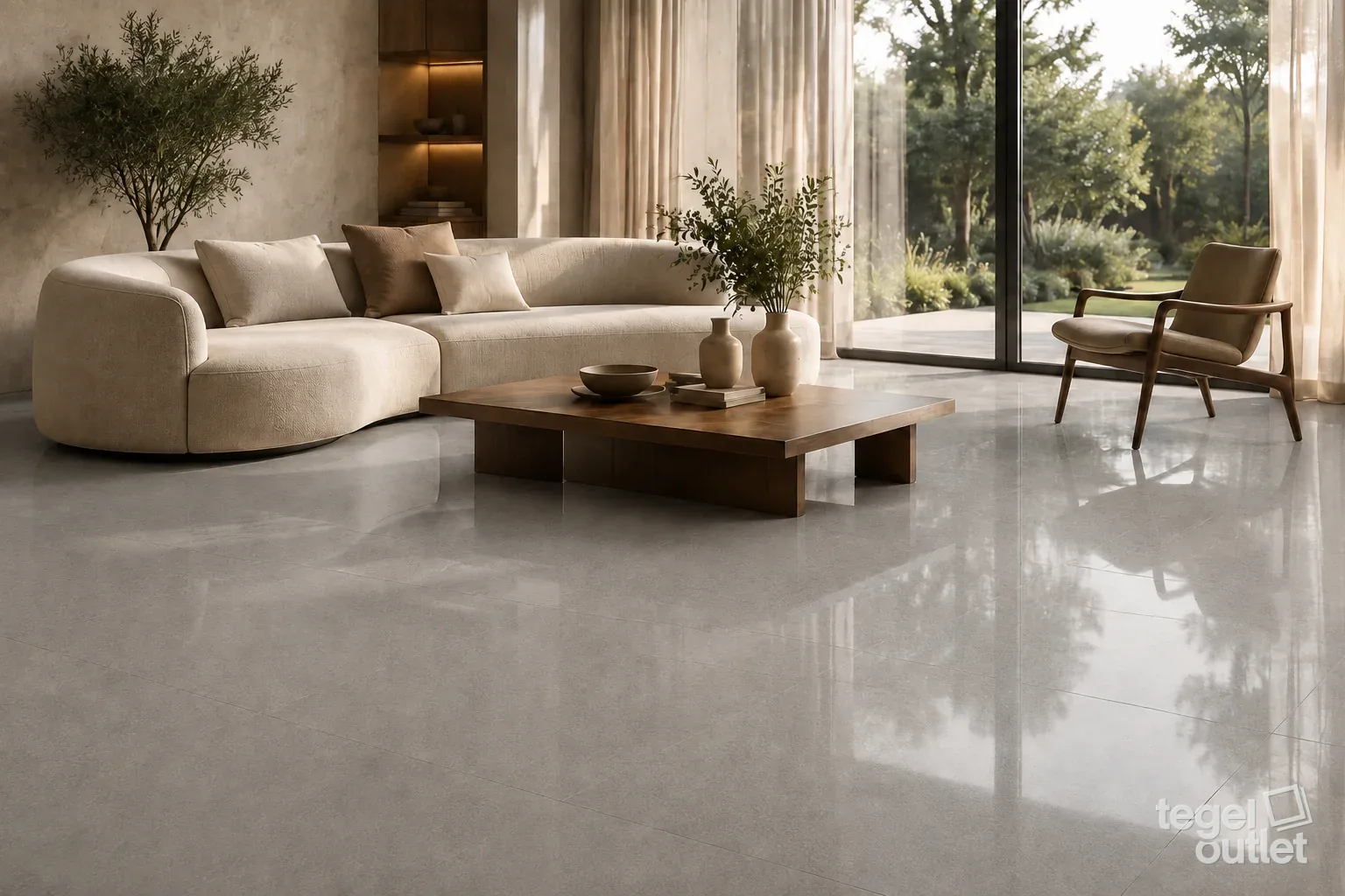 Tiber Light Grey 60x60