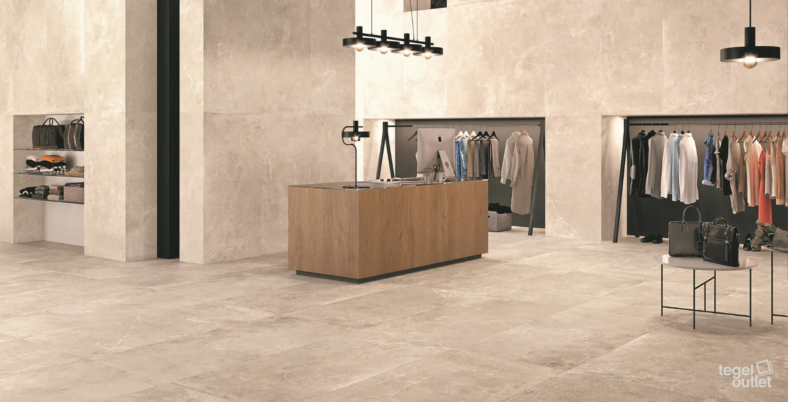 Eternal Grey 60x60 in een interieur
