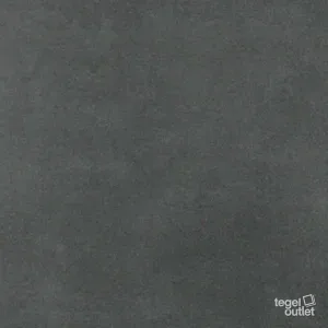 Extra Black 45x45: de tegel in antraciet, recht van boven