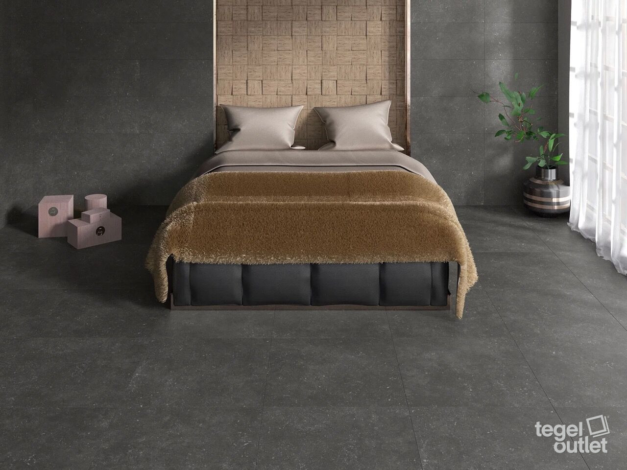 Grainstone Black 60x60