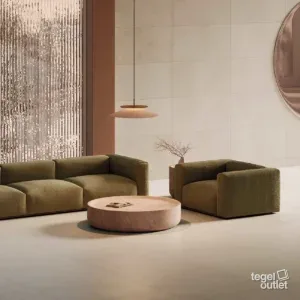 Grainstone Sand 45x45 in een interieur