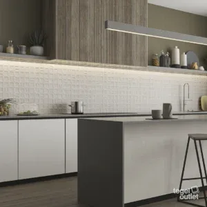 Argenta Gravel Cream terrastegels 60×120 rond een zwembad
