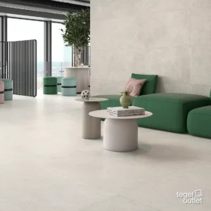 Argenta Gravel Cream vloer- en wandtegels 60×120 in een lounge
