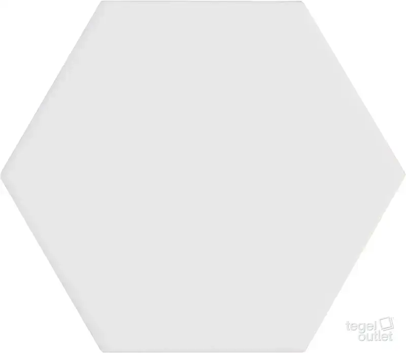Kromatika White : un carreau hexagonal blanc