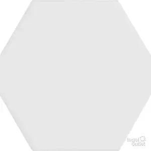 Kromatika White: één witte zeshoekige tegel