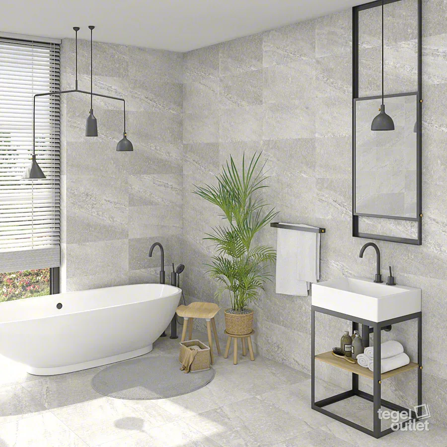 Lambda Gris 30x60 in een interieur