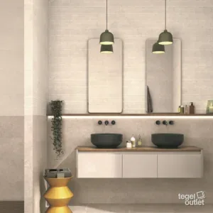 Lytos Grey 33x90 in een interieur