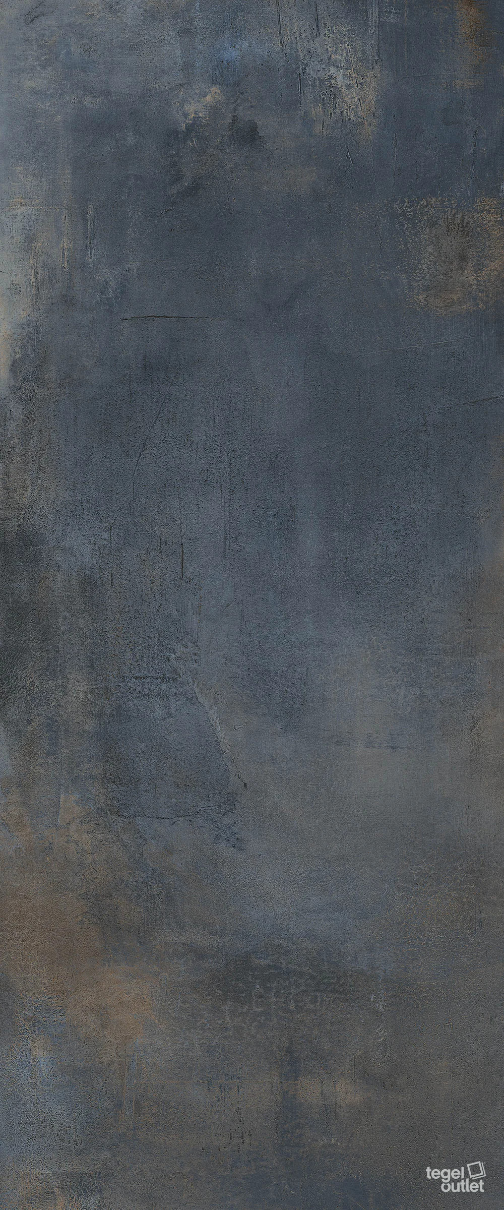 Energieker Magnetic Blue metaallook tegel, vooraanzicht