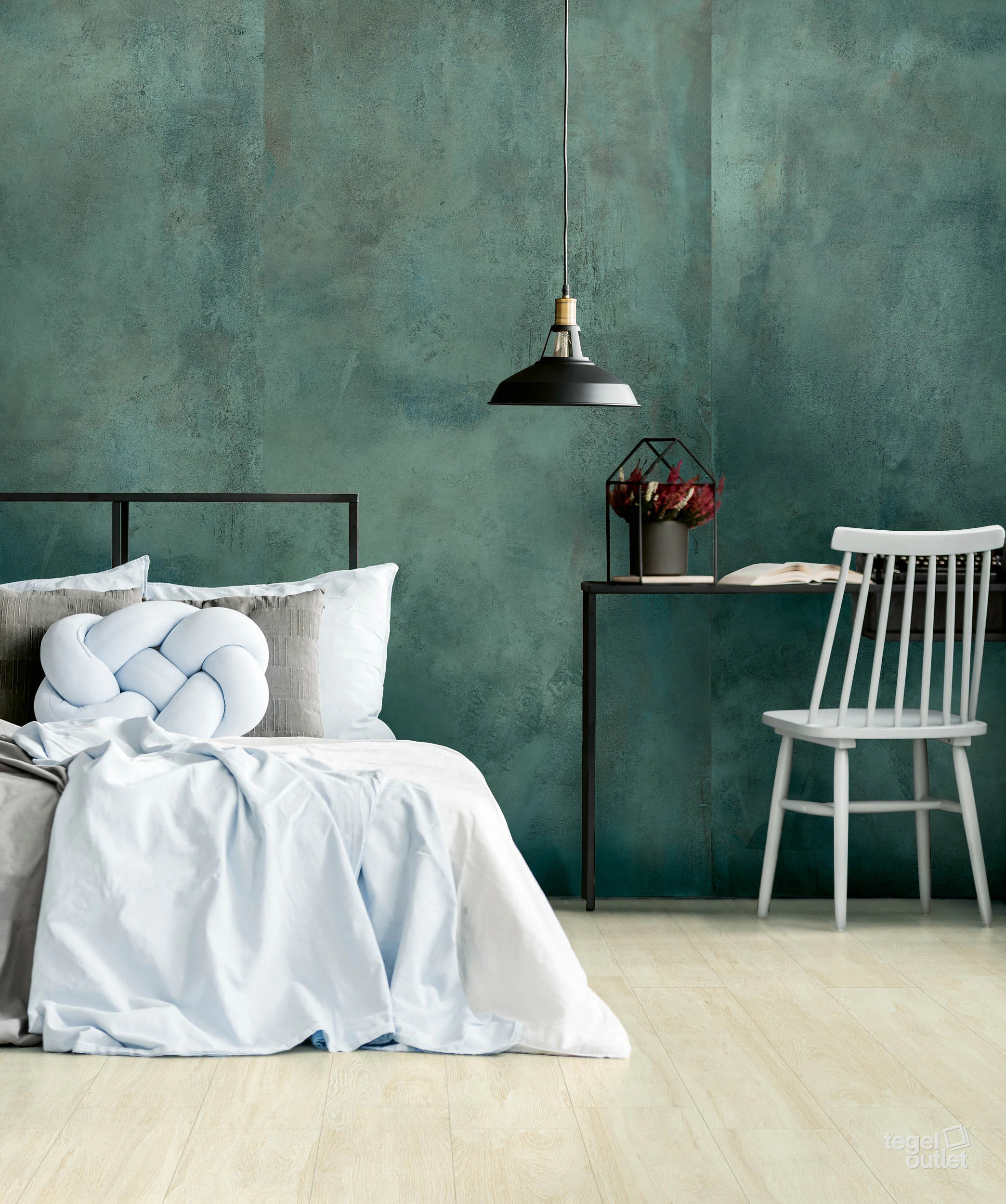 Energieker Magnetic Emerald 120×280 wand in een slaapkamer