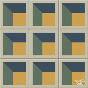 maluhia-product Vives Maluhia 30x30 productfoto in wit, geel, groen en blauw