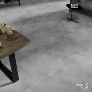 Manhattan Grey 60x60 in een interieur