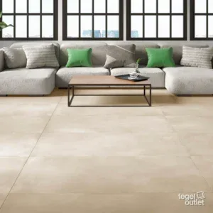 Manhattan Sand 60x60 in een interieur