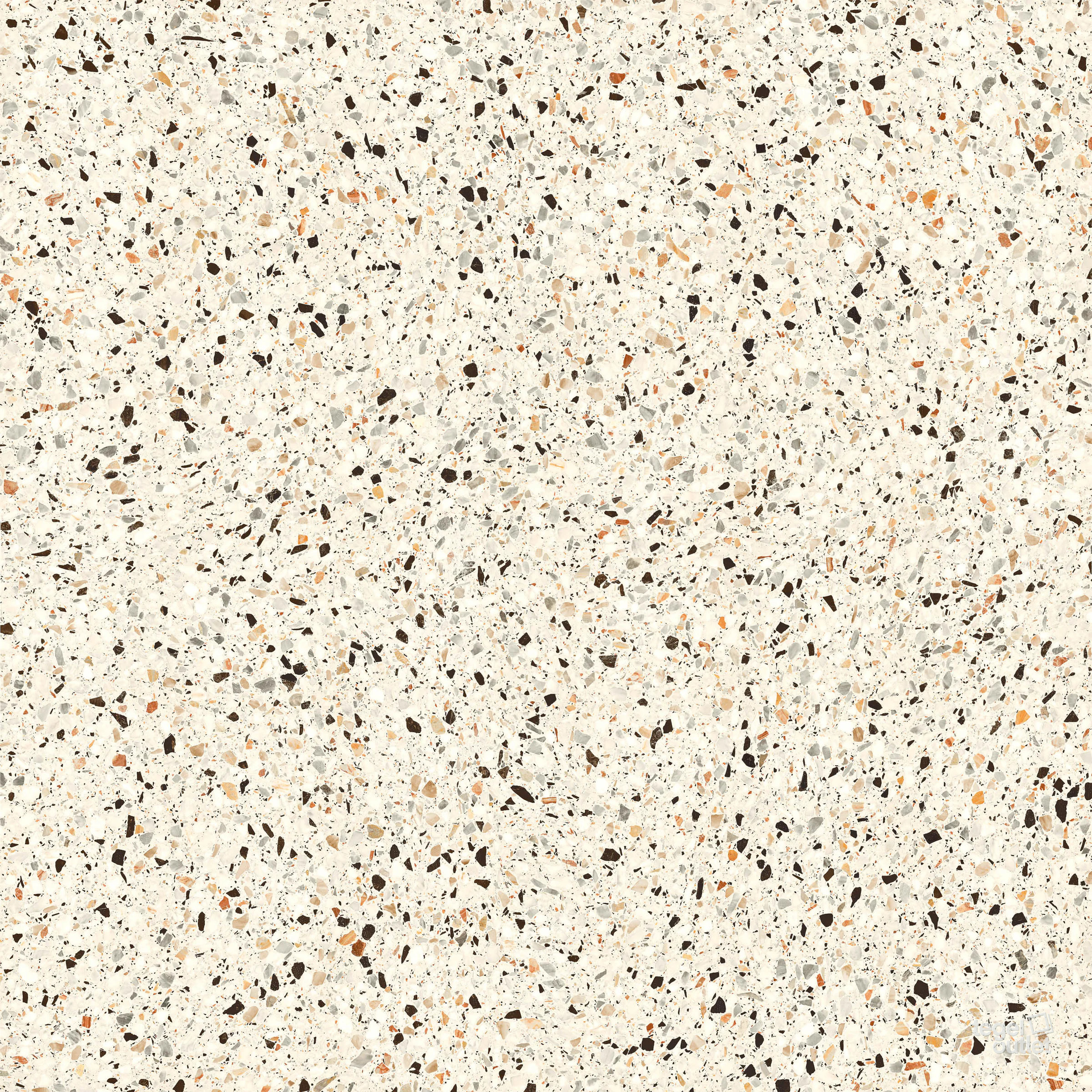 Energieker Medley Cream terrazzolook tegel, vooraanzicht