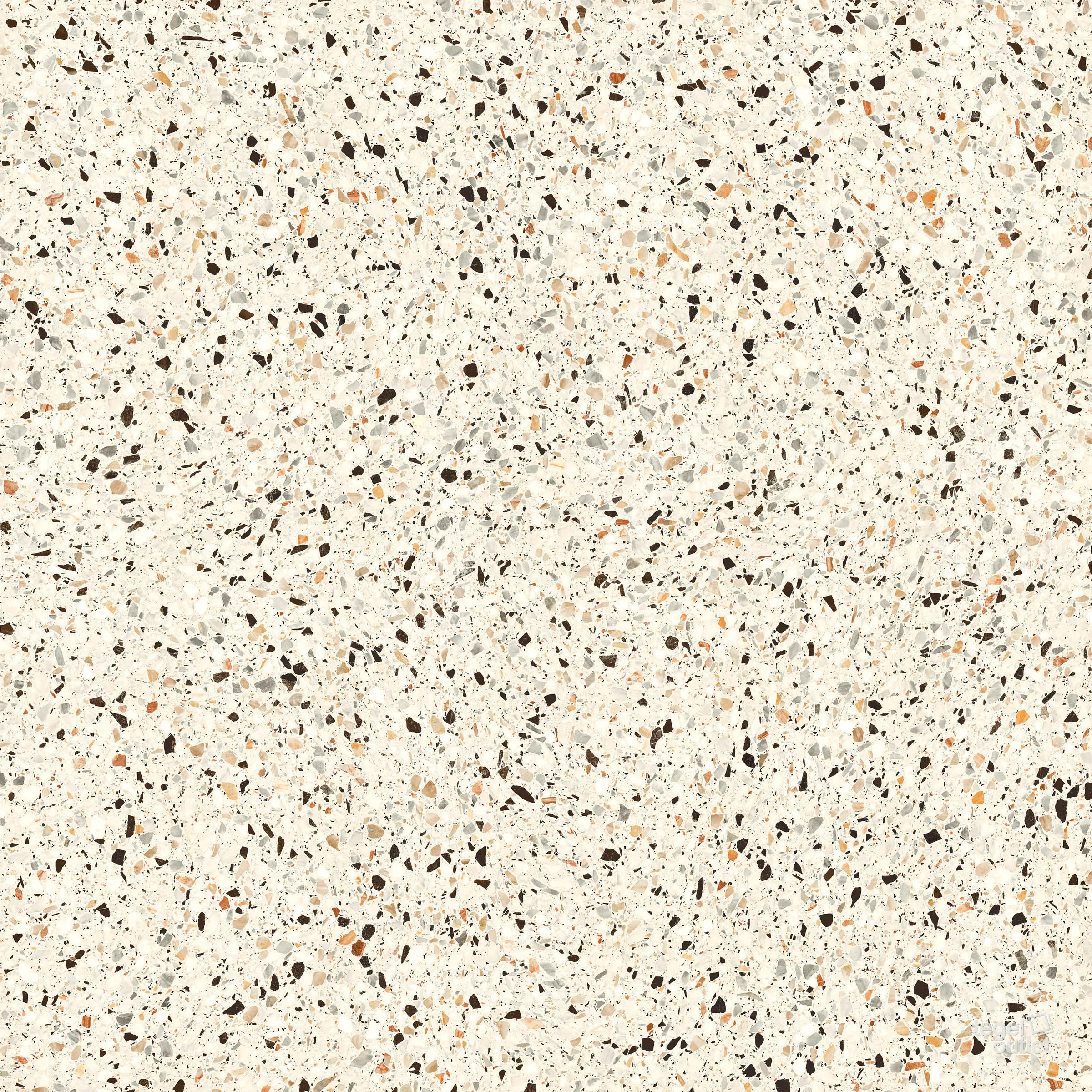 Carreau effet terrazzo Energieker Medley Cream, vue de face