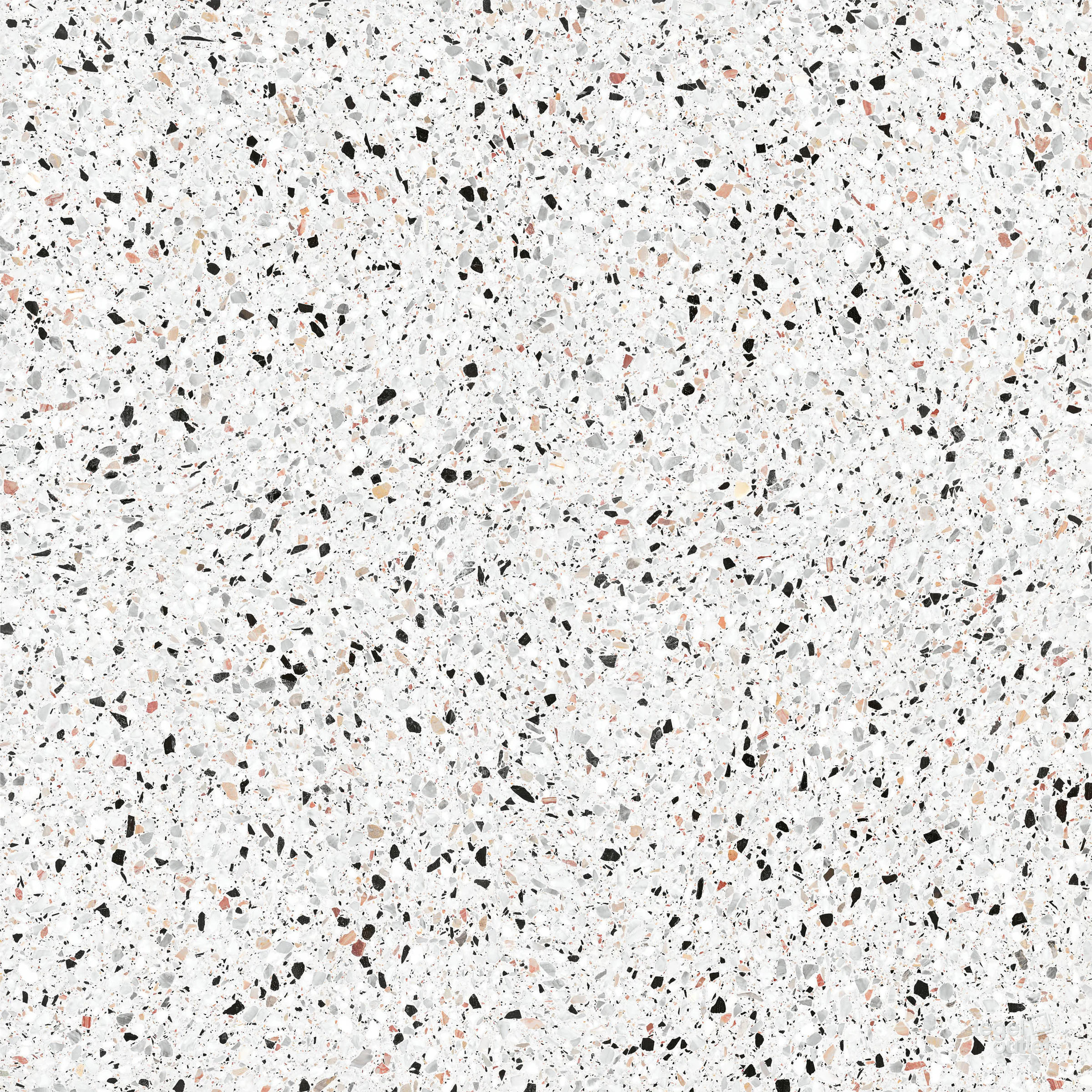 Energieker Medley White terrazzolook tegel, vooraanzicht