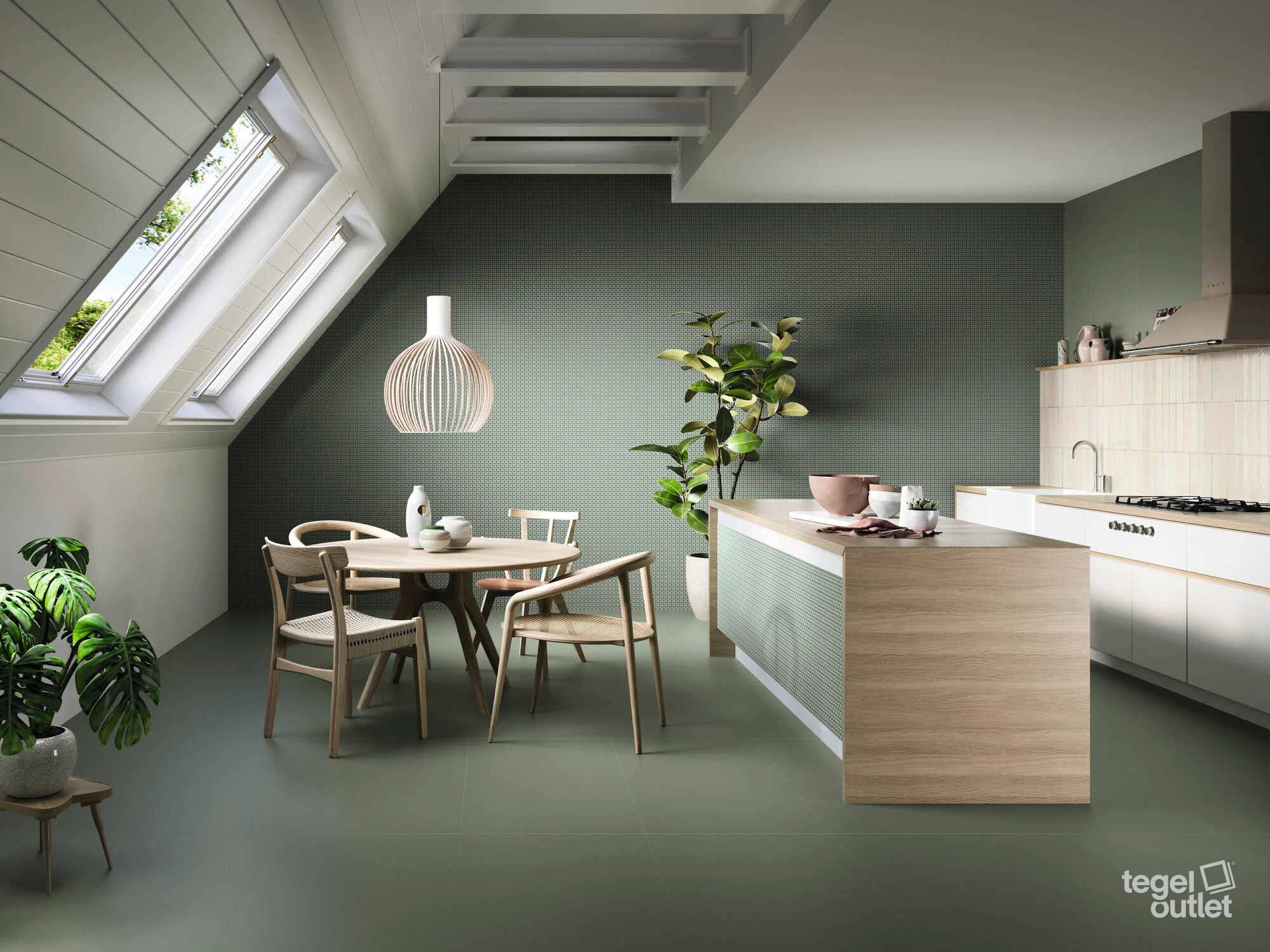 Ape Murus Nix 7×28 als spatwand in een keuken