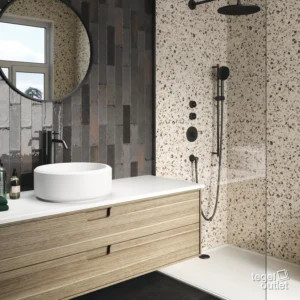 Ape Murus Nocta 7×28 wandtegels in een badkamer