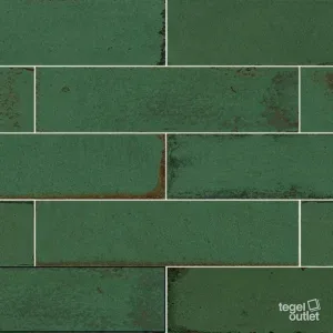 Murus Viridi 7×28 – photo du carreau Murus Viridi 7×28 – Ape, posé à plat à joints décalés