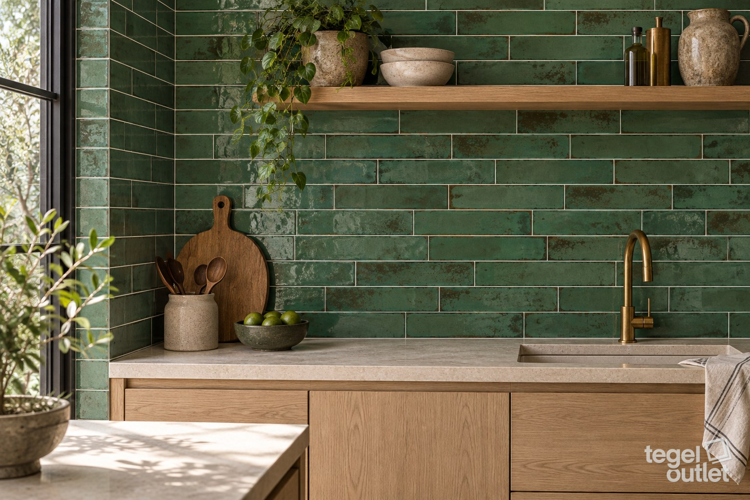 Sfeerimpressie met Murus Viridi 7×28 · keuken