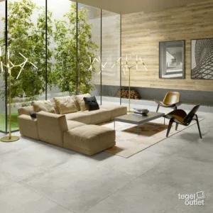 Parker Silver 30x60 in een interieur