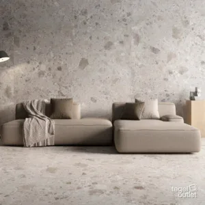 Petra Taupe 60x60 in een interieur