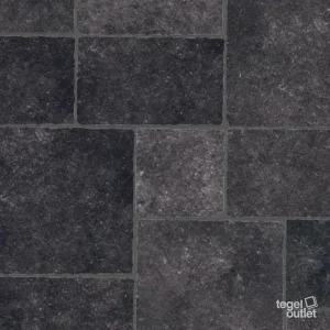 Pierre Bleue Noir 80x80: de tegel