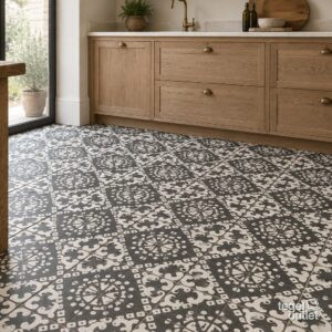 Sfeerimpressie met Pece Nero Decor 20×20 · keuken