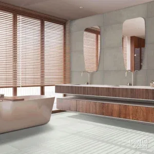 Rainstone Ivory 60x60 in een interieur