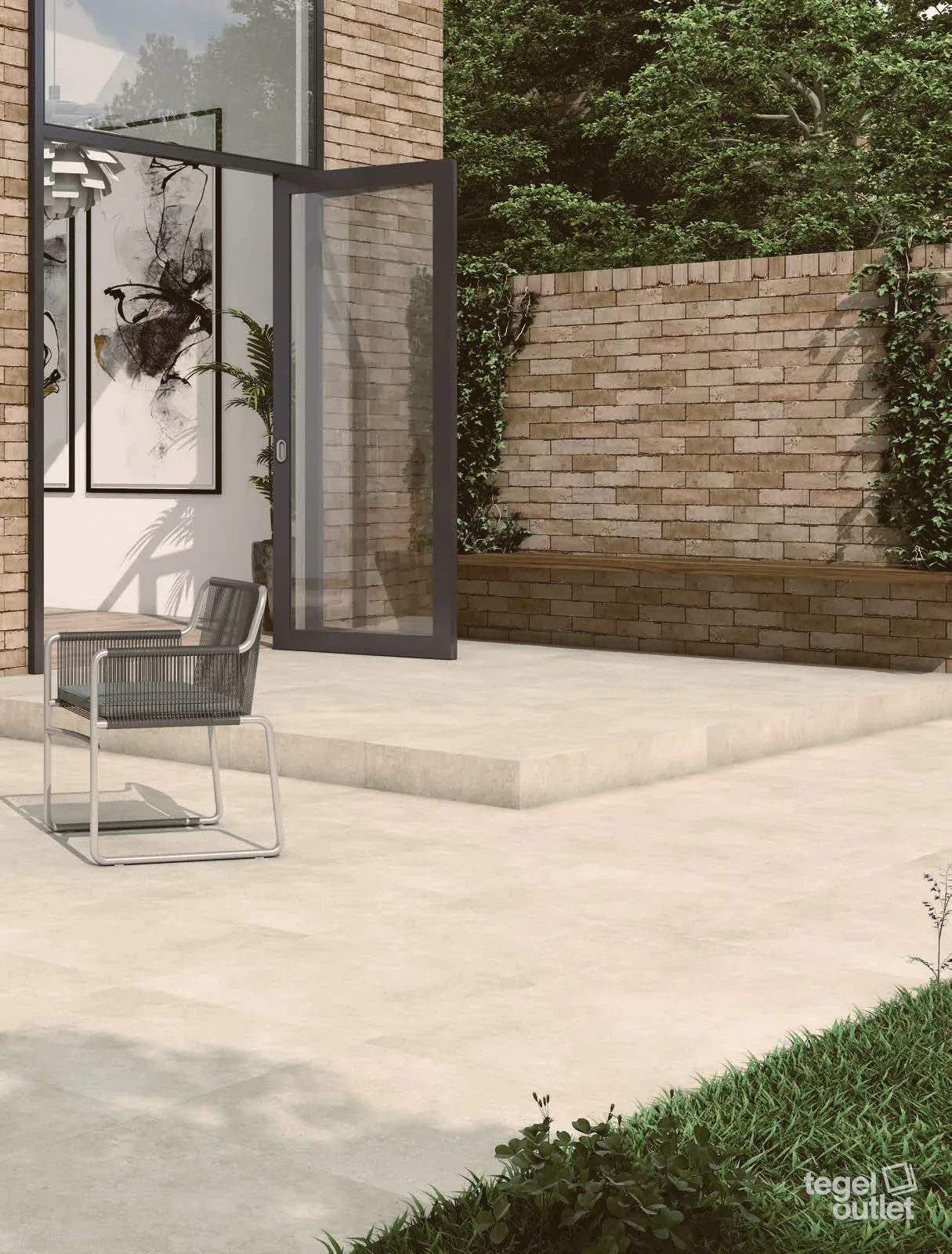 Rockland Mink 30x60 in een interieur