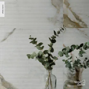Saime Royal Cannettato White 60×120 wanddecor naast Royal White gepolijst 120×120